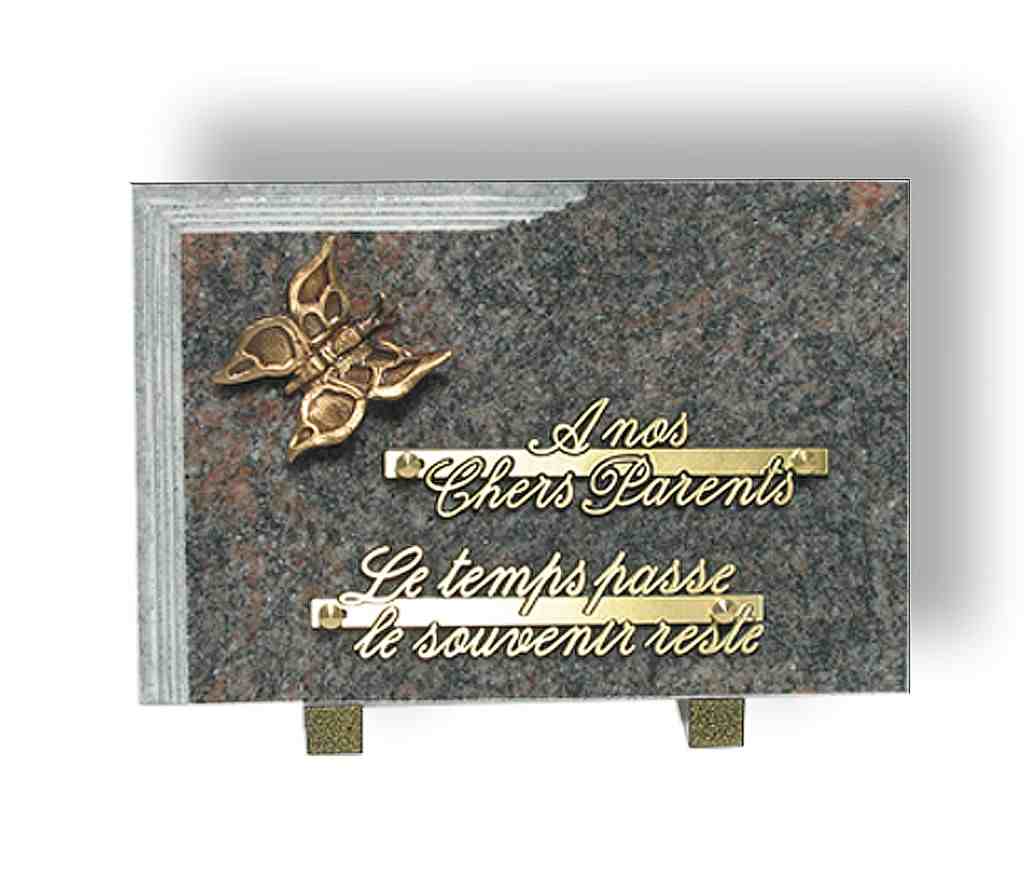 plaque funéraire standard 25x18cm